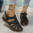 thumbnail image 1 of Miluxas Clogs for Women Mules Shoes : Comfortable Dressy Closed Toe Platform Sandals Summer Casual Slip On Walking Wedges Black 9.5(43), 1 of 9