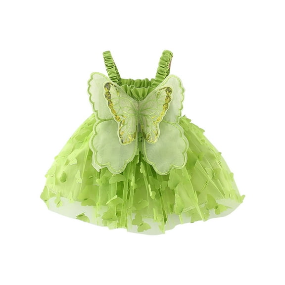 Miluxas Cute Dress Baby Girls Tulle Tutu Dress Birthday Party Tulle Babydoll Dresses