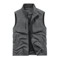 thumbnail image 1 of Miluxas Fishing Cargo Vest Jacket Clearance Men's Casual Outdoor Work Safari Fishing Travel Photo Cargo Vest Jacket Multi Pockets Gray 10(XXL), 1 of 2