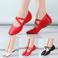 thumbnail image 1 of Miluxas Flats for Women Round Toe Flat Shoes Women's Ballet Flat Shoes Dressy Ballerina Slip on Straps Shoes for Women Anti Slip Comfortable Soft Low Wedge White 9(42), 1 of 9