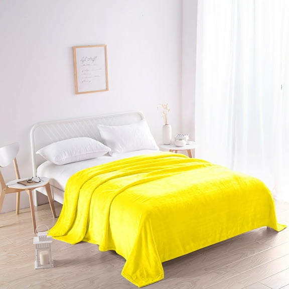 Miluxas Fleece Blankets Twin Size - Lightweight Plush Fuzzy Cozy Soft Twin Blanket for Bed, Sofa, Couch, Travel, Camping