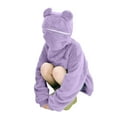 thumbnail image 1 of Miluxas Frog Hoodie Teen Girls Cute Oversized Hoodies Women Sweatshirt Solid Casual Pullover Tops with Pocket Purple S(S), 1 of 9