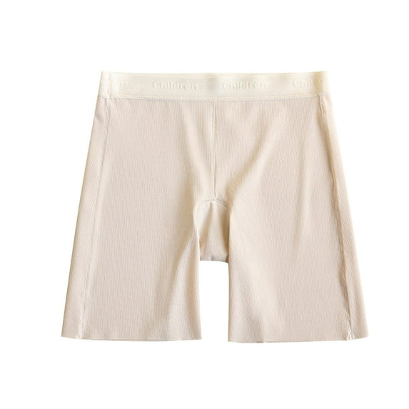 Miluxas Girl's Boxer Briefs High Waisted Boy Shorts Underwear Stretch Boxer Shorts Khaki 4 Years