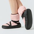 thumbnail image 1 of Miluxas Girls Dance Shoes Ballet Boots, Soft Sole Thickened Warming Up Dance Boots, Waterproof Wear-Resistant Girls Ballet Shoes Pink S, 1 of 8