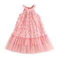 thumbnail image 1 of Miluxas Girls Summer Halter Mini A Line Swing Dress Wedding Guest formal Cocktail Homecoming Dress, 1 of 5