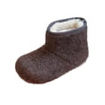 thumbnail image 1 of Miluxas Girls & Toddler Faux Leather Boots, Girls Warm Winter Flat Non-Slip Fleece Lined Snow Boots for Indoor Outdoor(Toddler/Little Kid/Big Kid) Brown 2(34), 1 of 9