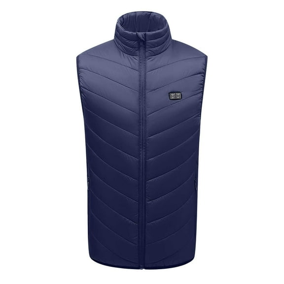 Miluxas Heated Vest USB Electric Heated Vest Heating Jacket Winter Vests for Outdoor Motorcycle Camping Fishing Skiing Blue