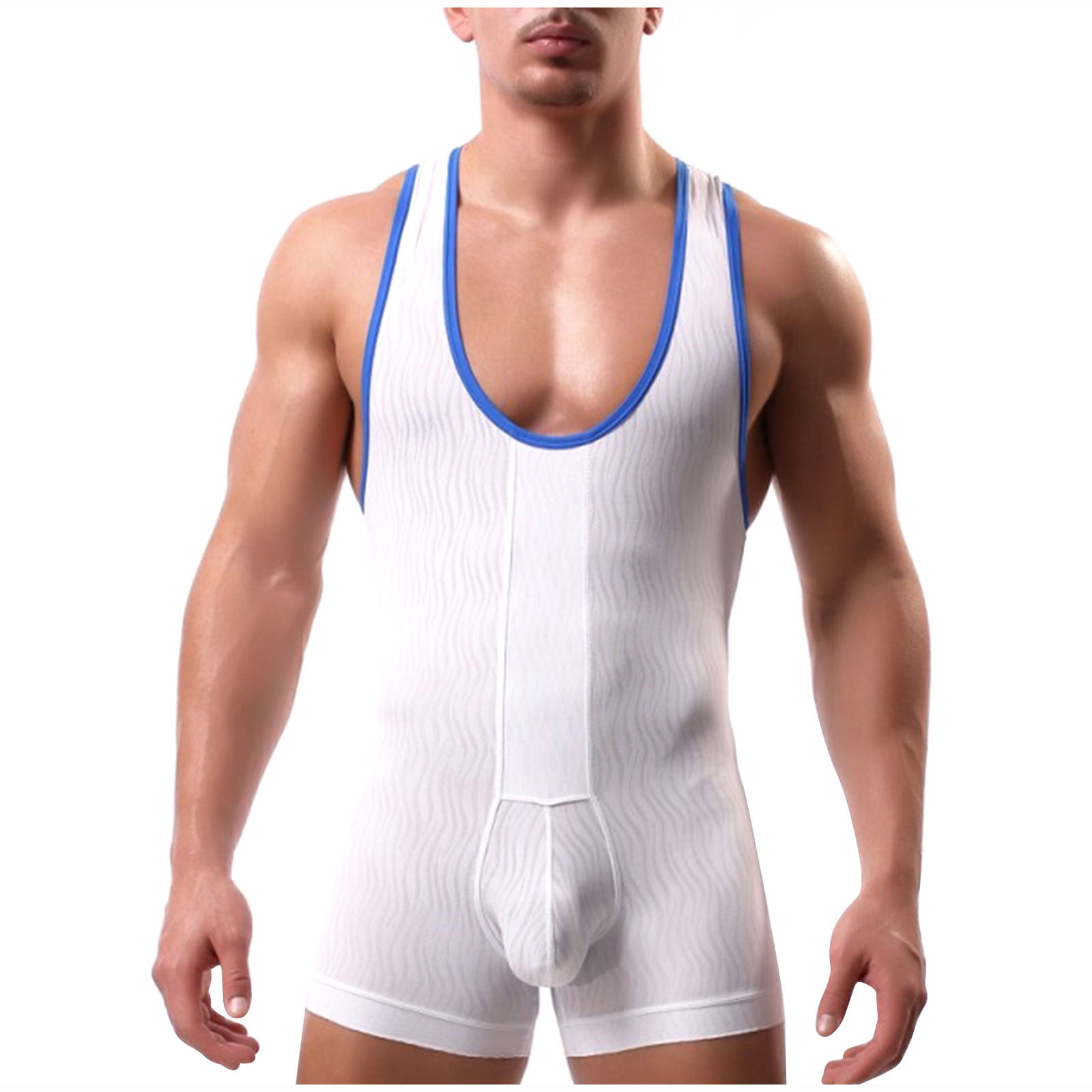 AIEOE Men's Wrestling Singlet - Justaucorps Athlétique Respirant Pour Lutte Gym Sport - Plusieurs Couleurs