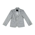 thumbnail image 1 of Miluxas Kids Boys Blazers Casual 2 Buttons Front Notched Lapel Suit Jackets School Uniform Gray 9 Years(160), 1 of 3