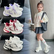 Miluxas Kids Shoes, Boys Girls Sneakers Breathable Lightweight Athletic Walking/Running Tennis Shoes(Toddler/Little Kid/Big Kid) Red 3(37)