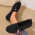 thumbnail image 1 of Miluxas Knit Flats for Women Round Toe Casual Flat Shoes Soft Comfort Lightweight Walking office Mary Jane Shoes Black 9.5(43), 1 of 8