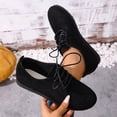 thumbnail image 1 of Miluxas Loafers for Women Work Shoes Comfortable Dressy Lace Up Penny Loafer for Casual Business Driving Black 6.5(38), 1 of 9