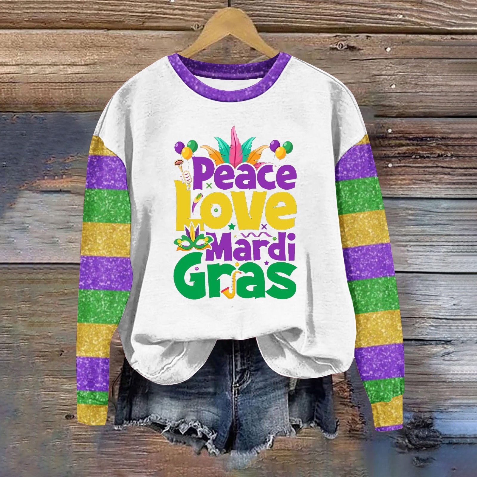mardi gras ladies tops
