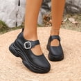 thumbnail image 1 of Miluxas Mary Janes for Women Chunky Platform Heels Comfortable Dress Pumps Casual office Work Shoes Black 5.5(36), 1 of 9