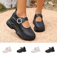 thumbnail image 1 of Miluxas Mary Janes for Women Chunky Platform Heels Comfortable Dress Pumps Casual office Work Shoes White 9(42), 1 of 9