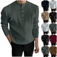 thumbnail image 1 of Miluxas Men Quarter Button Sweater Pullover Cable Knit Henley Mock Neck Sweater White 10(XL), 1 of 6