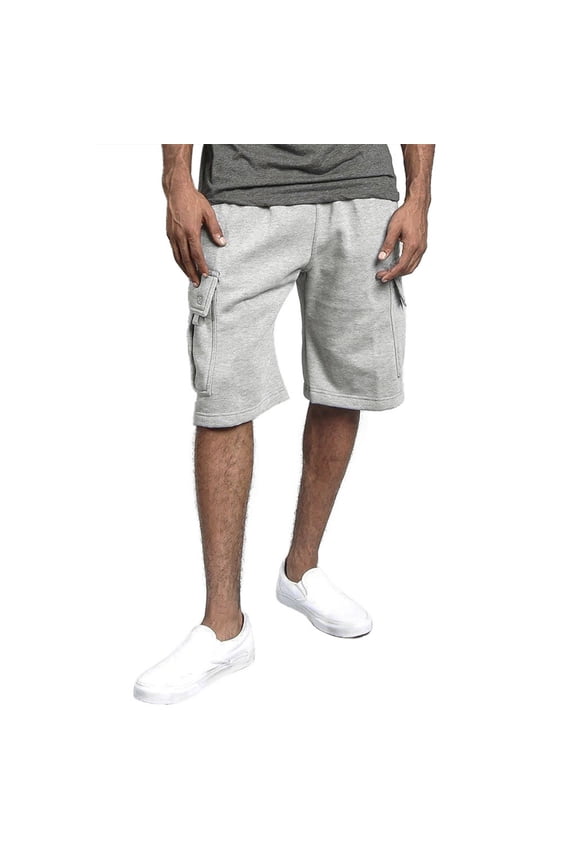 Men's 8” Stretch Hiking Cargo Shorts , Sun Protection, Lightweight Gray 8(L)