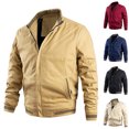 thumbnail image 1 of Miluxas Men's Bomber Jacket Lightweight Casual Windbreaker Jackets Zip Up Coat Yellow, 1 of 4