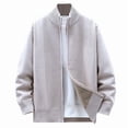 thumbnail image 1 of Miluxas Men's Cardigan Sweaters Full Zip Knitted Sweater for Men Beige, 1 of 5
