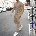 thumbnail image 1 of Miluxas Men's Casual Tracksuit Athletic Sweatsuits Long Sleeve 2 Piece Outfit Running Jogging Sport Suit Sets, 1 of 6
