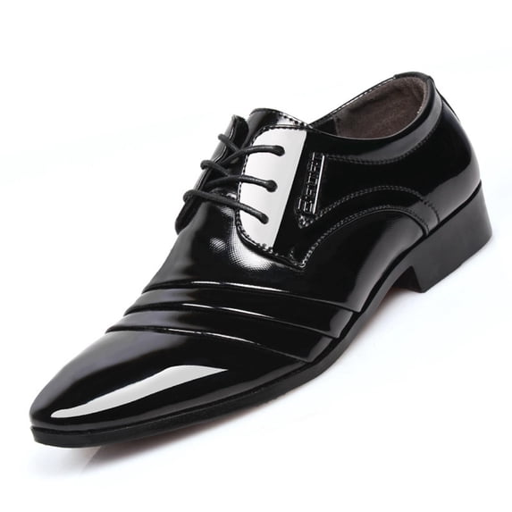 Miluxas Men's Comfort Orthopedic Dress Shoes Casual Business Leather Derby Leather Shoes Walking Office Loafers Work Flats