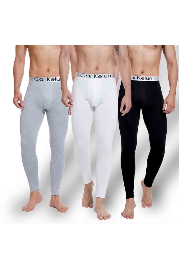 Men's Compression Pants - Cool Dry Athletic Sports Workout Running Tights Leggings Baselayer White