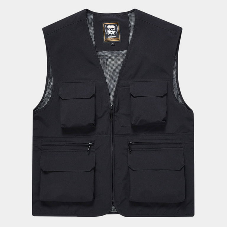 Men's Sports Photography Fishing Vest Multi Pocket Sleeveless