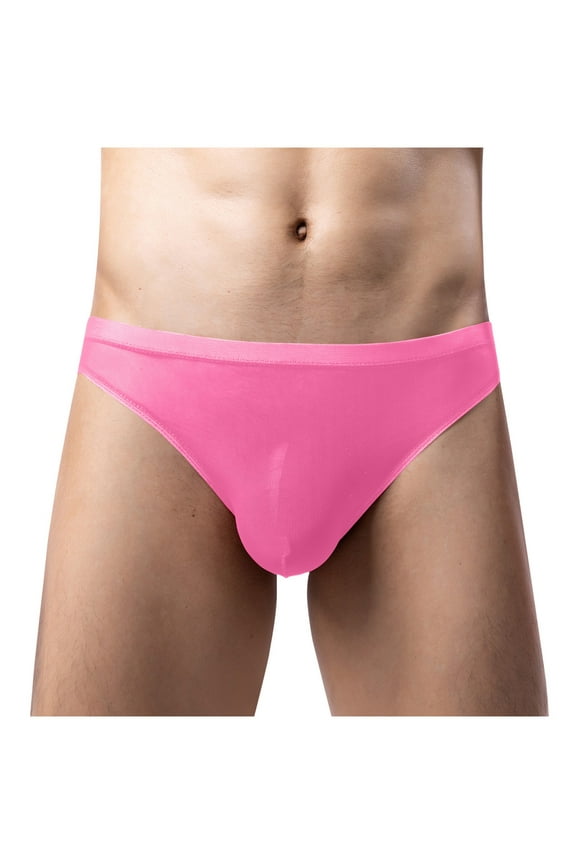 Men's Jockstrap Underwear Mesh Breathable Jock Strap Pink 6(M)