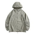 thumbnail image 1 of Miluxas Men's Lightweight Windbreaker Jackets Outdoor Hooded Pocket Raincoat Jacket, 1 of 4