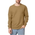 thumbnail image 1 of Miluxas Men's Long Sleeve Shirts Ribbed Pullover Tees Fit thermal Tops Crew Neck Stretchy Undershirts Orange, 1 of 9