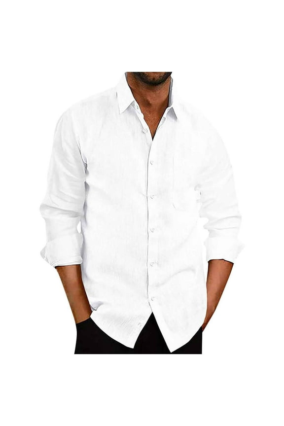 Men's Long Sleeve Sun Protection Shirt UPF 50+ UV Quick Dry Cooling Fishing Shirts for Travel Safari Camping White 8(XL)