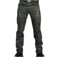 thumbnail image 1 of Miluxas Men's Pants Multiple Pockets Cargo Trousers Work Wear Cargo Pocket Green, 1 of 7