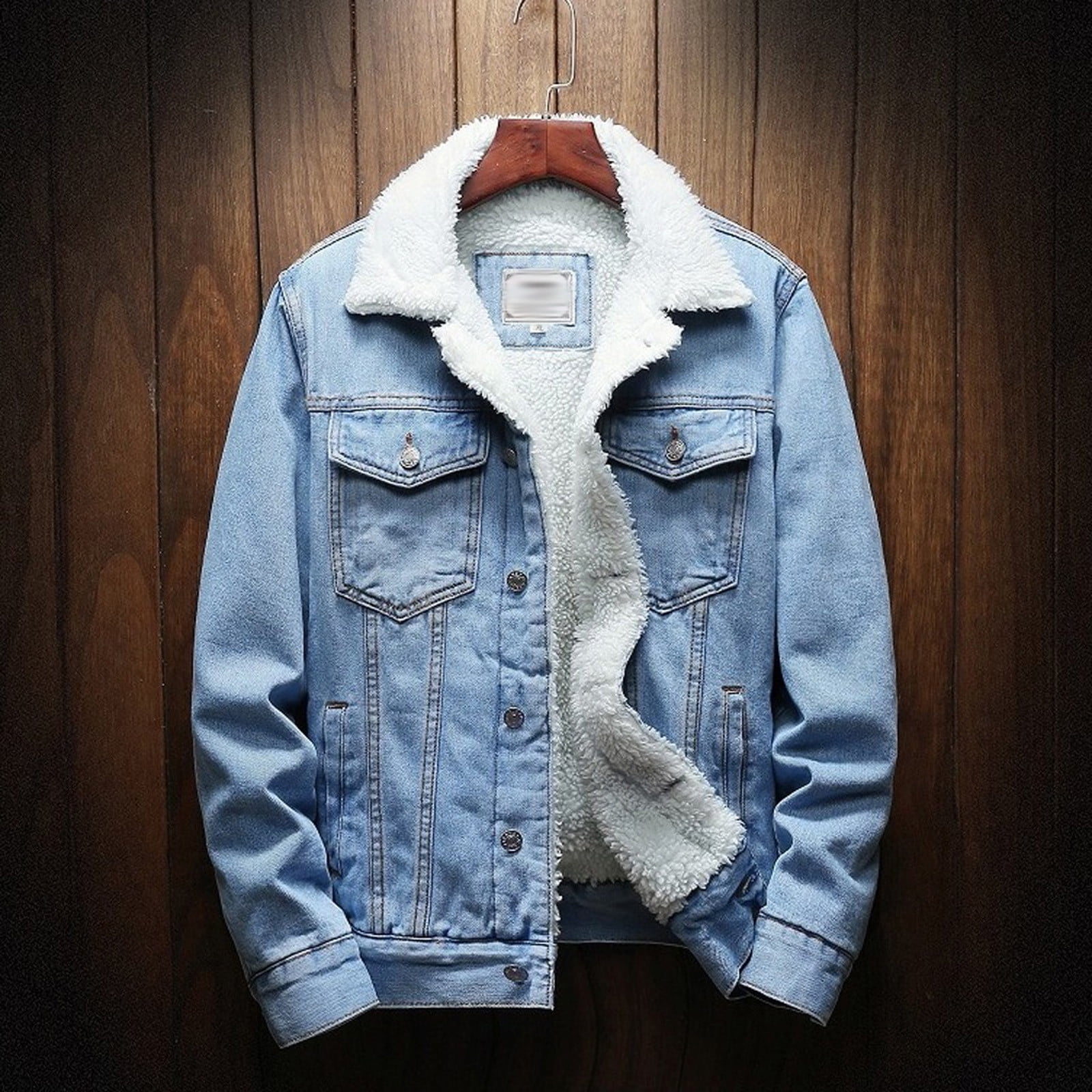 Miluxas Men's Sherpa Fleece Lined Denim Jacket Warm Winter Miluxas Men's Sherpa Fleece Lined Denim Jacket Warm Winter