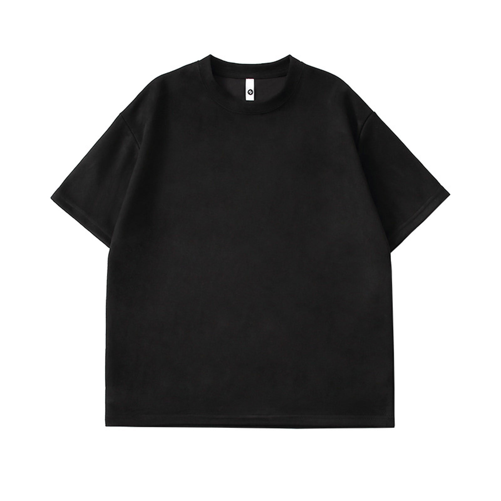 Miluxas Men's Short Sleeve Solid Crew Neck T-Shirt Tees