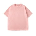 thumbnail image 1 of Miluxas Men's Short Sleeve Solid Crew Neck T-Shirt Tees Pink XXXL(XXXL), 1 of 4