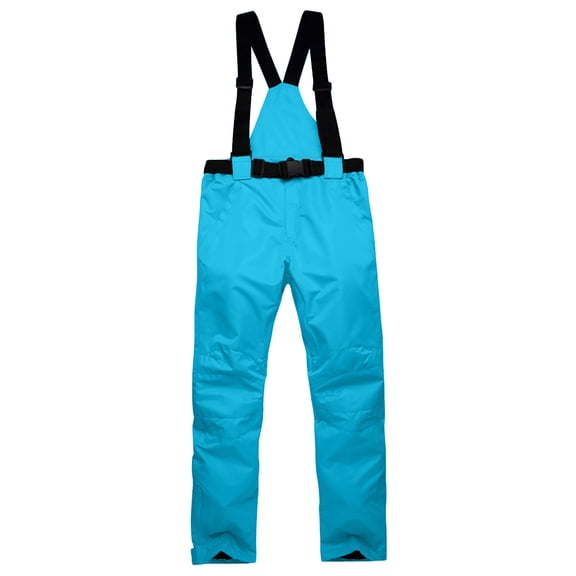 Miluxas Men's Skiing Pants Waterproof Windproof Fleece Lined Hiking Cargo Insulated Pants Winter Warm Snow Pants Sky Blue 6(M)