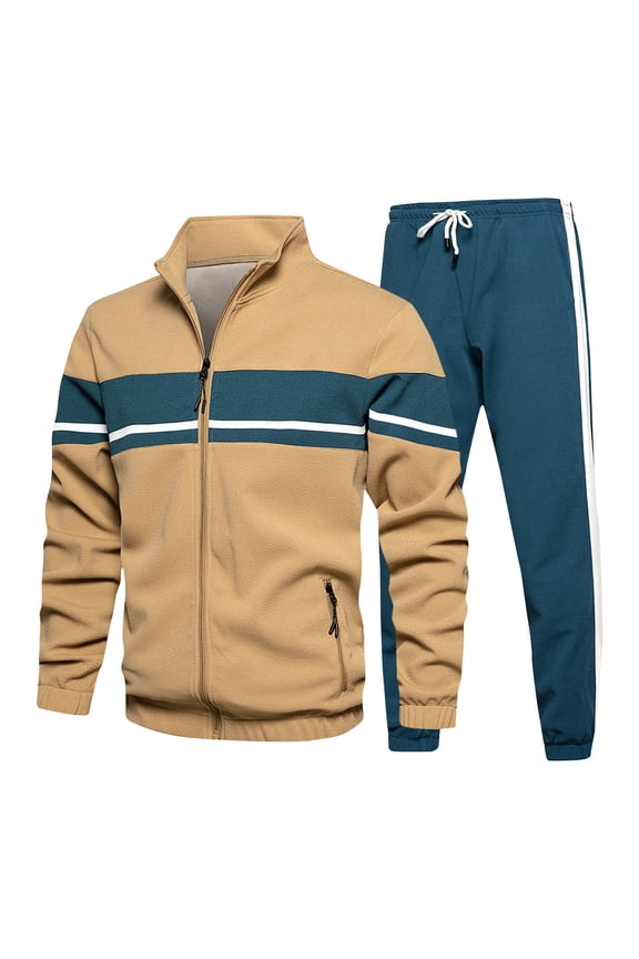 Men's Tracksuits Set 2 Piece Athletic Full Zip Track Suits Workout Jogging Sweatsuit Sets for Men