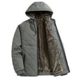 thumbnail image 1 of Miluxas Men's Winter Jacket Heavyweight Zip Up Hoodies Coat Fleece Lined Warm Jackets Fall Sherpa Thick Outerwear with Zip Pockets Gray, 1 of 9