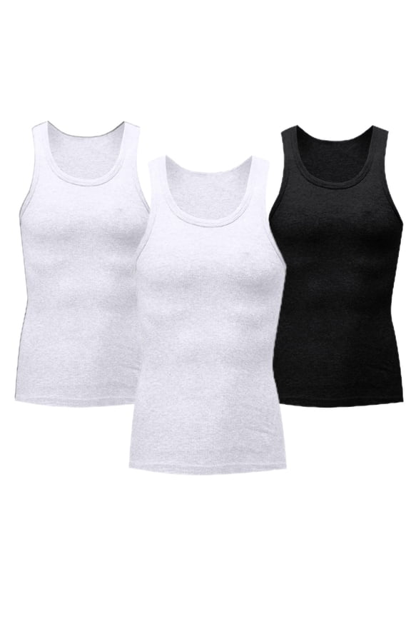 Mens 3 Pack Body Shaper Slimming Tummy Vest thermal Compression Shirt Tank Top Shapewear Khaki