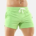 thumbnail image 1 of Miluxas Mens 5.5" Athletic Gym Shorts Cotton Jogger Workout Lounge Jersey Pocket Sweat Shorts Green 10(XL), 1 of 4