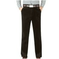thumbnail image 1 of Miluxas Mens Corduroy Pants Flat Front Straight Leg Casual Pants Brown, 1 of 6