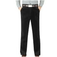 thumbnail image 1 of Miluxas Mens Corduroy Pants Flat Front Straight Leg Casual Pants Dark Gray, 1 of 6