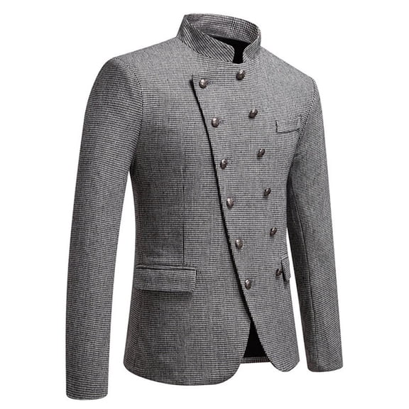 Miluxas Mens Fashion Suit Jacket Slim Fit Blazers Stage Dress Jackets White