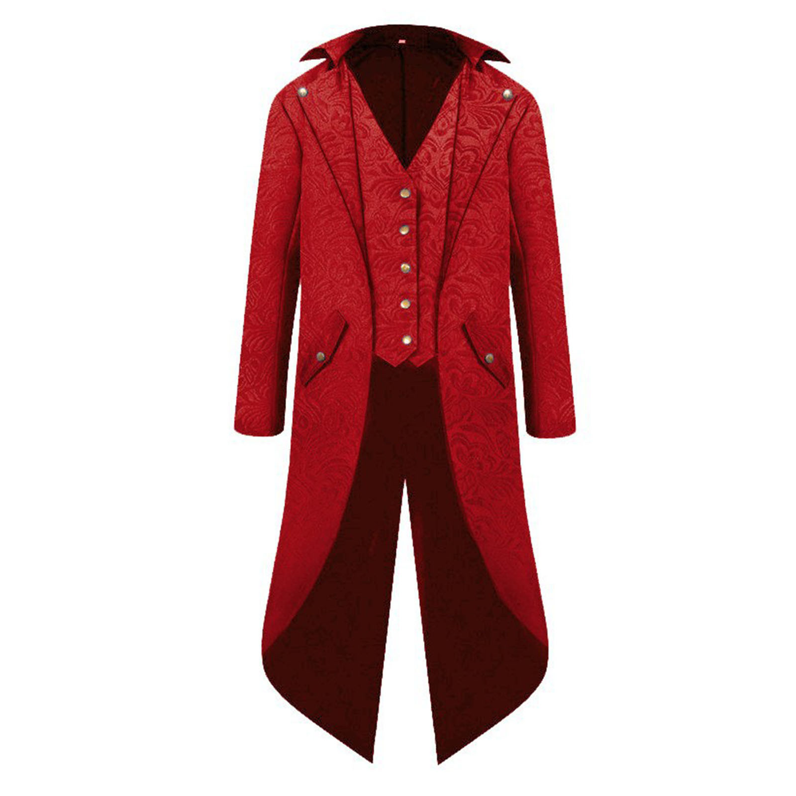 Miluxas Mens Jacquard Floral Suit Jacket Clearance Slim Fit Set Blazer Long Tail Tuxedo formal Suits Party Jackets Red 10 XL Walmart