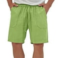 thumbnail image 1 of Miluxas Mens Sleep Shorts Soft Comfy Pajama Wear Pants Drawstring Pockets Elastic Shorts Mint Green 12(XXL), 1 of 9