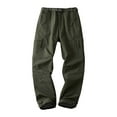 thumbnail image 1 of Miluxas Mens Tactical Pants Ripstop Insulated Fleece Lined Work Pants Big and Tall Waterproof Winter Cargo Pant with Pockets Army Green, 1 of 8