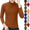 thumbnail image 1 of Miluxas Mens Turtleneck Sweaters Long Sleeve Mock Neck Knit Sweaters Ribbed Slim Pullover Sweater Yellow, 1 of 9