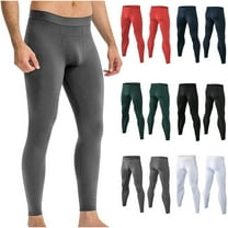 Miluxas Mens thermal Underwear Pants Clearance Long Johns Bottoms,Midweight Cotton Warm Base Layer Bottom White 10(XL)