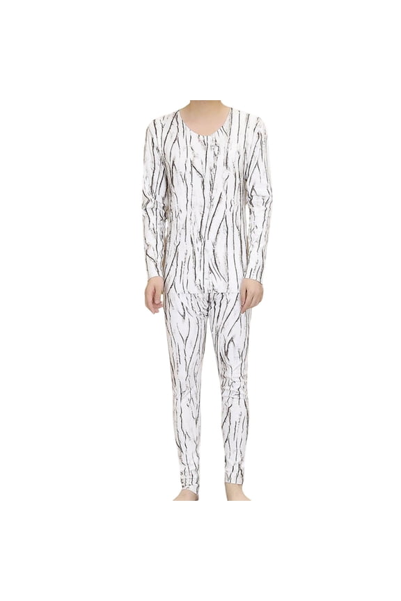 Mens thermal Underwear Set Long Johns thermals for Men Base Layer Top & Bottom Ultra Soft Sets Gifts for Men with Box White