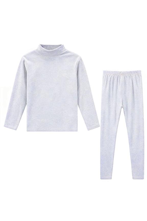 Mens thermal Underwear SetFleece Lined Long Johns for Men thermal Shirts and Pants Base Layer Cold Weather thermals Gray